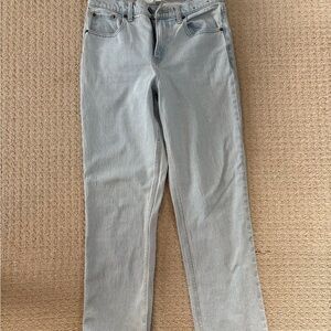 Abercrombie curve love Light Wash Women's Straight-Leg Jeans